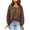 Brown01, variant on NARABB Women's Fall Sweater Round Neck Lightweight Pullover Long Sleeve Colorblock Knit Sweater Top