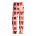 thumbnail image 5 of Fgvctg Valentine's Day Pajamas for Men Lover Sleepwear Wide Leg Pajama Heart Print High Waisted Pjs Pants Oversized Fall Spring Drawstring Lounge Pants with Pockets Red 3XL, 5 of 6