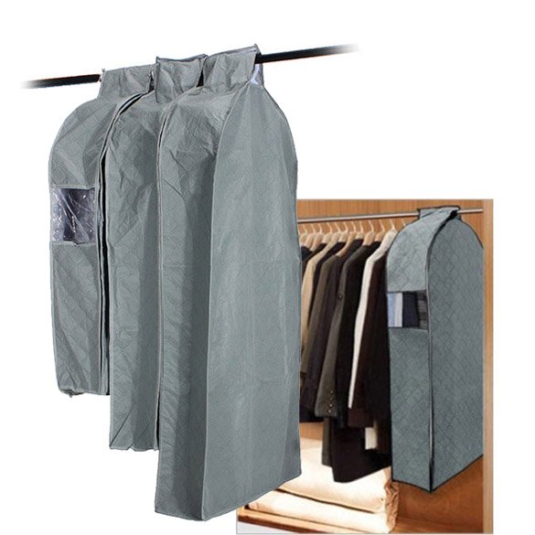 Ropa Protectora Protector de cubierta de almacenamiento de ropa de traje de chaqueta 3D de carbón de bambú a prueba de polvo Likrtyny Libre de BPA