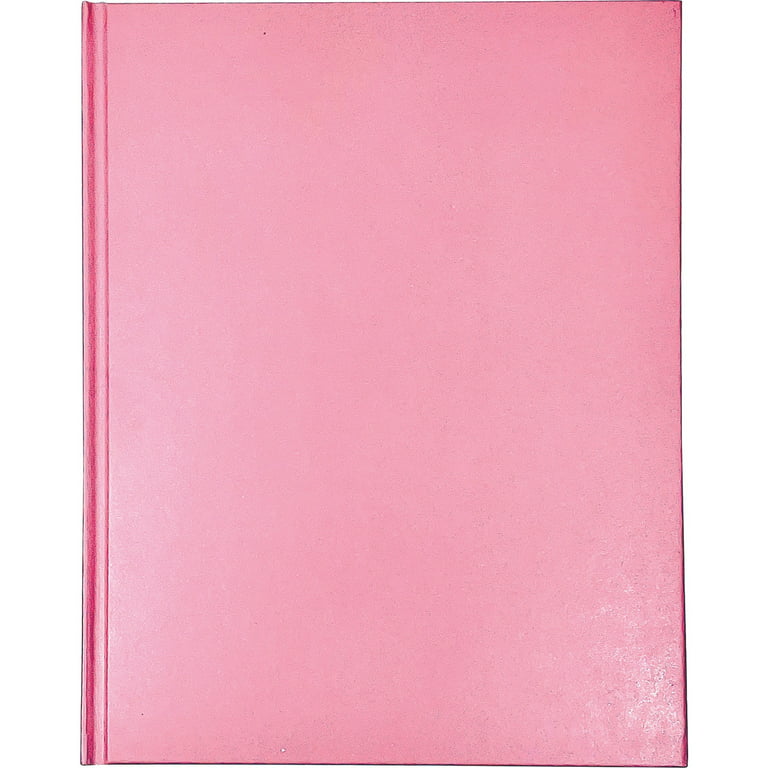 Ashley Hardcover Blank Book - 28 Pages - Letter - 8 1/2 x 11 - Pink Cover  - Hard Cover, Durable - 1 Each