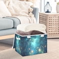 thumbnail image 3 of Yayeee Collapsible Cube Storage Bin with Lid Fabric Closet Decorative Basket with Handles, Magical Forest Glowing Lights, 3 of 7