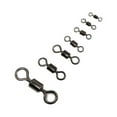 thumbnail image 2 of Maoww 100 Pieces Fishing Swivels Flexible Stainless Steel Rolling Barrel Swivel Protection Connector Tackle Accessory Snap Component 14#, 2 of 7