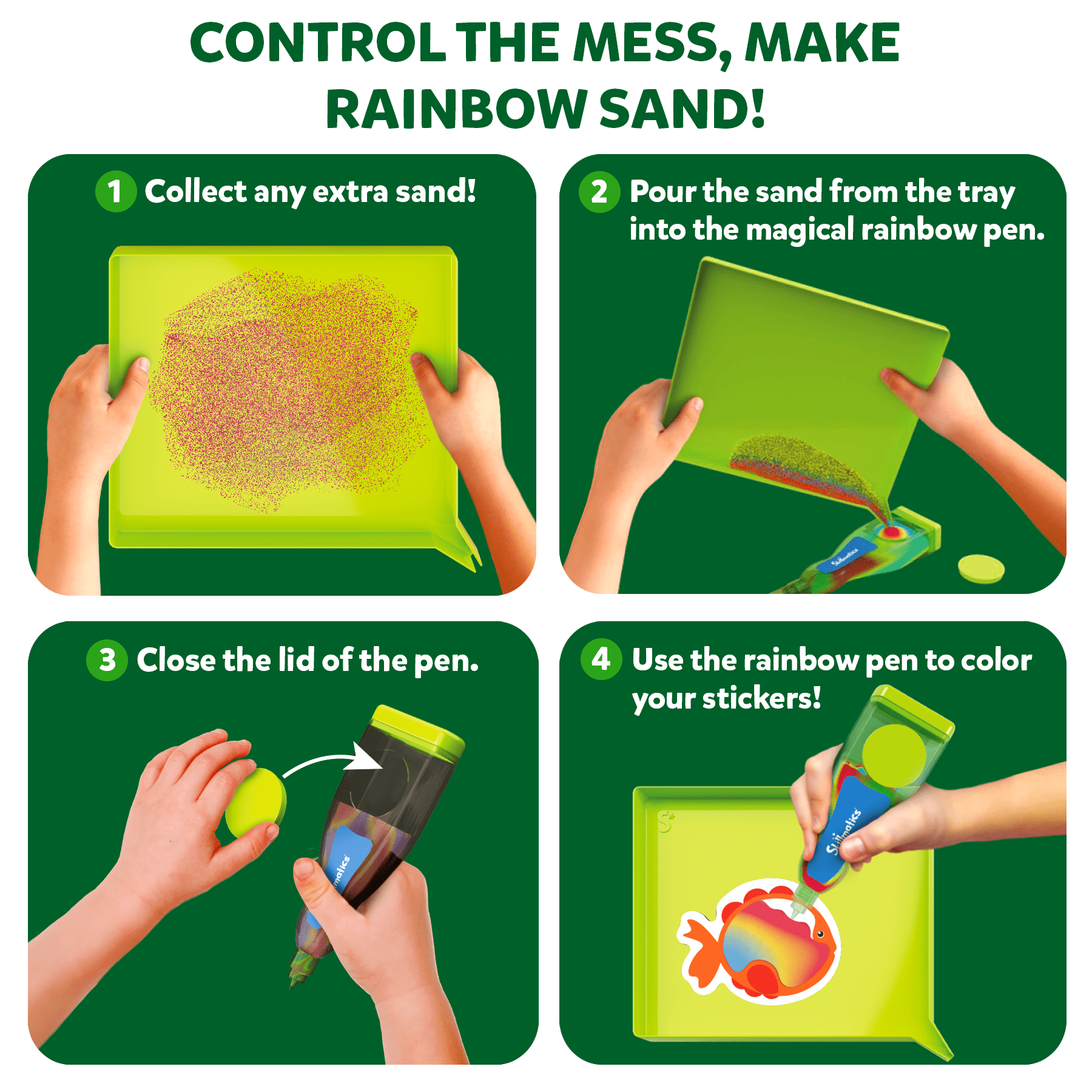 Skillmatics Sand Art Activity - Animals, Creative Craft Kits & Supplies for Kids Ages 4 to 10