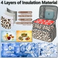 thumbnail image 2 of Fammart Insulated Lunch Bag for Adult/Women/Men, Reusable Lunch Box Cooler Soft Leakproof Tote, Thermal Meal Prep Lunch Pail with Adjustable Shoulder Strap for Picnic/School/Travel/Office,Leopard, 2 of 7