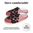 thumbnail image 6 of KLL Happy New Year Pattern Adult Unisex Cozy Slippers,Fuzzy Slip-on Slippers TPR Sole Slippers Comfort Plush Home Footwear for Indoor & Outdoor-35/36, 6 of 7