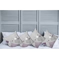 thumbnail image 2 of Ambesonne Abstract Throw Pillow Cover 4 Pack, Colorful Squares Dots, 20", Purple White Grey, 2 of 5