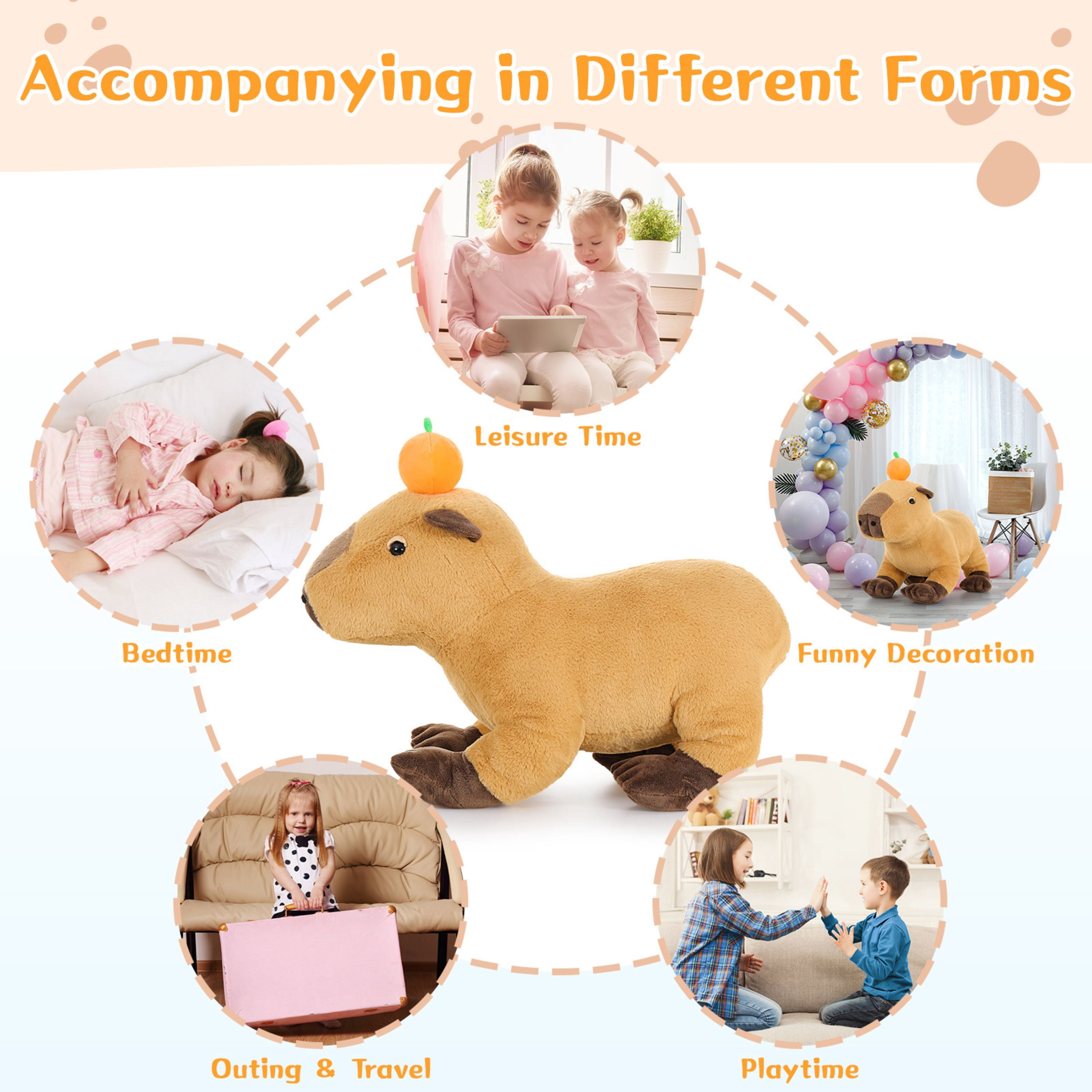 Muiteiur Large Capybara Plush Toy 23.6" Capybara Stuffed Animal