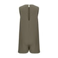 thumbnail image 5 of Patlollav Short Jumpsuit for Womens Solid Color Hollow Back Overalls Jumpsuits with Pockets, 5 of 6