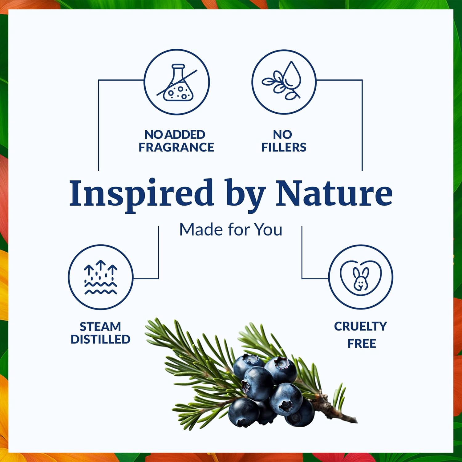 SVA Juniper Berry Essential Oil – 4 Fl Oz – 100% Natural Juniper Oil - for Diffuser, Hair Care, Face, Skin Care, Aromatherapy, Scalp and Body Massage, Soap and Candle Making – with Dropper