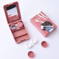 thumbnail image 1 of 2 uds Kontaktlinsenfall Nett Mit Mirror&remover Werkzeug, Kontaktlinsenbehlter Soak Storage Kit Braun, 1 of 5