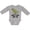AC-Heather Grey, variant on Inktastic Mimi and Papa Love Me Grandchild Dinosaur Boys Long Sleeve Baby Bodysuit