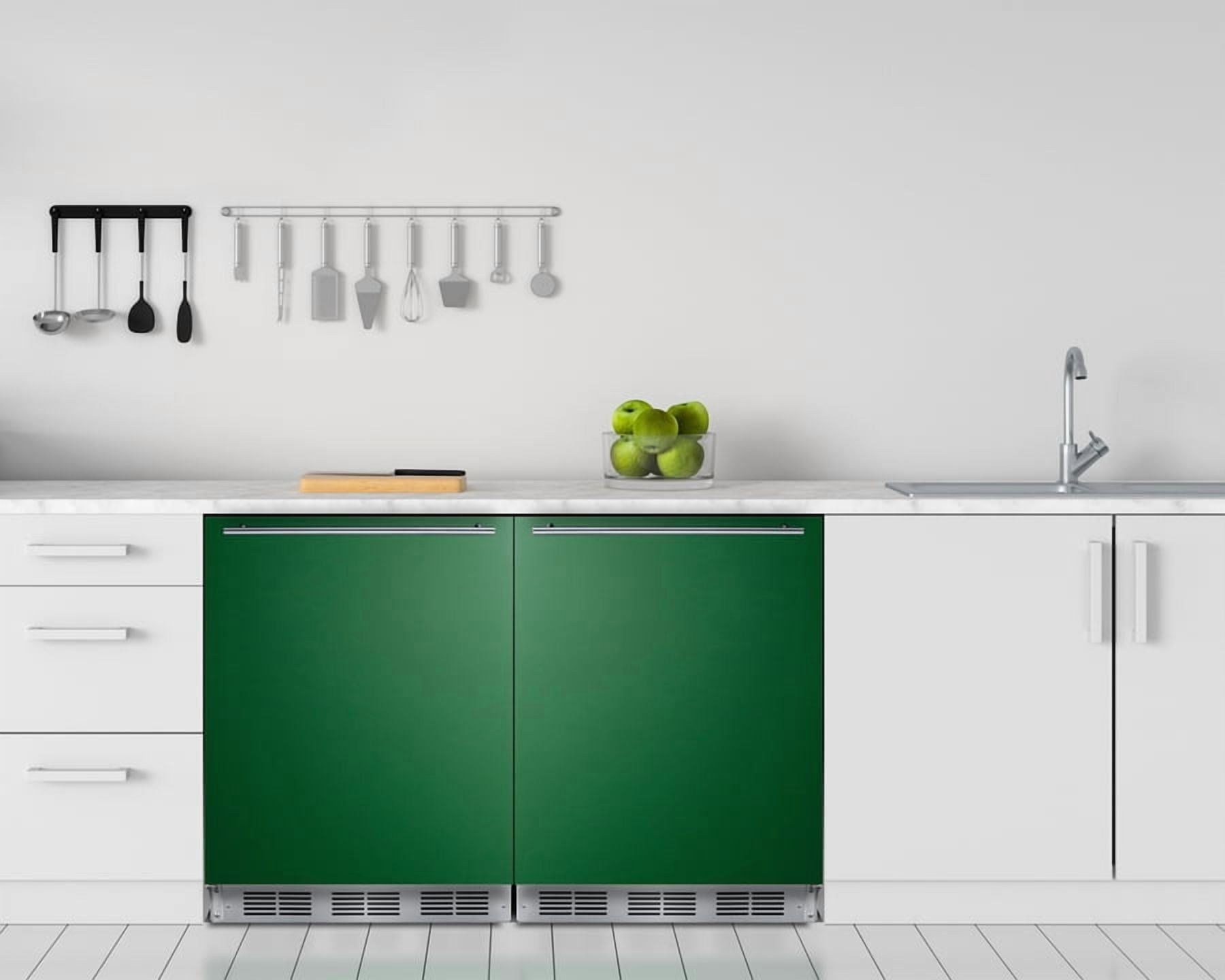 24 Inches Wide Refrigerator-Freezer, Green