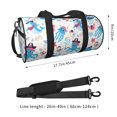 thumbnail image 2 of Balery Cute Shark Bolsa de Gimnasio para Mujeres y Hombres, Bolsa de Viaje Impermeable, Bolsa de Fin de Semana con Compartimento para Zapatos y Bolsillo Húmedo, 2 of 6
