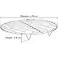 thumbnail image 2 of Support de Refroidissement Rond, Casewin Support de Rôtissage en Fil Rond de 9,5 Pouces en Acier Inoxydable, Sain et Robuste, Finition Miroir et Résistant à la Rouille, Compatible Four et Lave-Vaisselle, 2 of 7