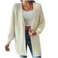 thumbnail image 3 of Fall Outfits for Women 2025 Cardigan Sweaters for Women Solid Color Fall And Winter Loose Long Sleeve Fashion Cardigan Top Coat, 3 of 8
