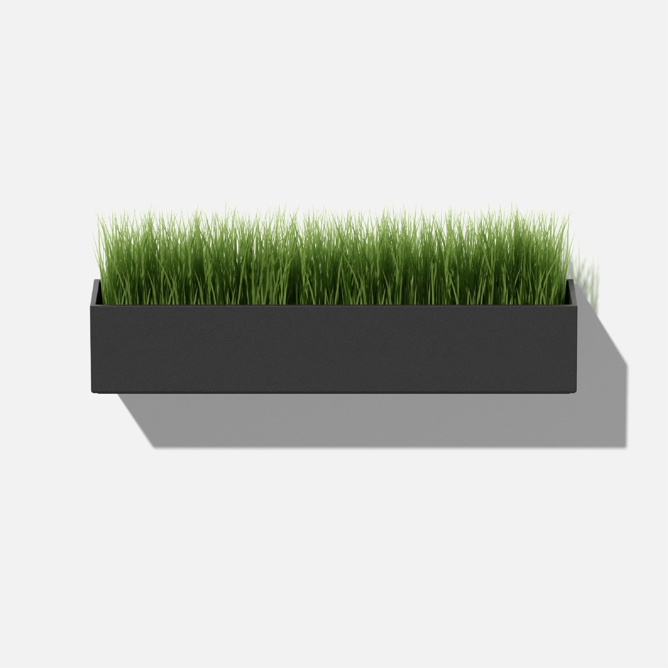 Veadek Geo Series Short Hanging 16" Planter - Black