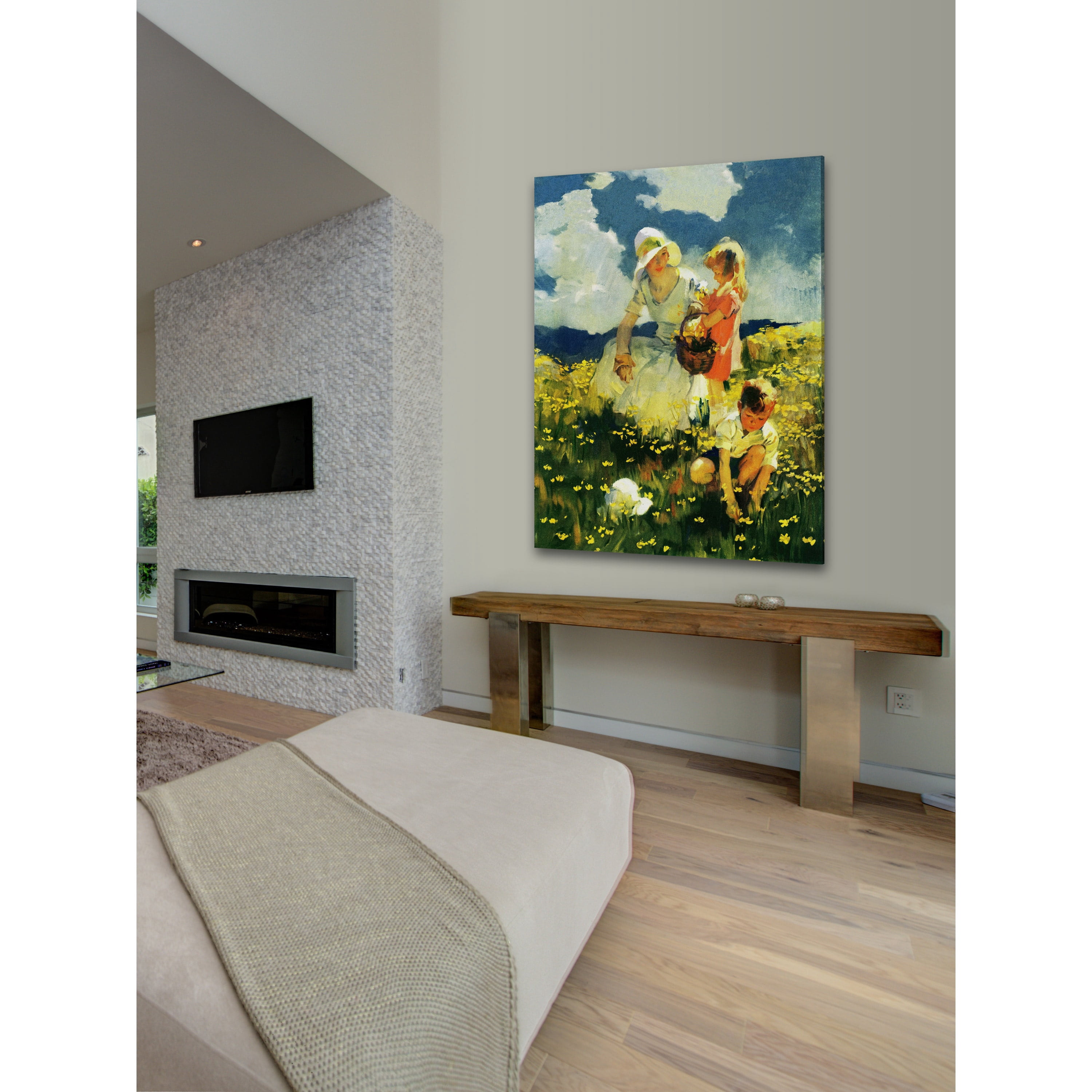 Marmont Hill "Family Picnic" by Curtis Painting Print on Canvas