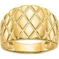 thumbnail image 1 of 14K Yellow Gold Marquise Pattern Dome Ring (Size 7) Made In Peru k4643, 1 of 6