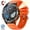 Orange, variant on KT76 Smartwatch for Men with LED Flashlight 1.53'' HD Smartwatch 3ATM Fitness Tracker Outdoor Sports Watch for iOS Android, 1pc, Red