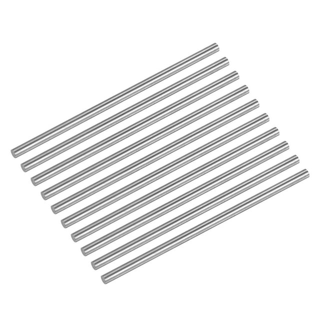 Unique Bargains 2.4x60mm (Dia -0/-0,01mm) Rond Tige d'Acier 63-65 HRC HSS Outil de Barre de Tour 10Pack