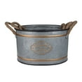 thumbnail image 4 of A and B Home Huxley Gold/Grey Metal Decorative Pots (Set of 3), 4 of 4