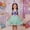 Light Green795, variant on HAYIMI Child Girls Party Dress With Color Blocking And Lace Trim Tutu Gown For Toddler To Big Kid Holiday Pageant Performance Comfort Special Occasion Back To School Swing Flowy Sundress