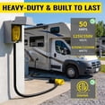 thumbnail image 4 of ZAZFO 6ft 50Amp RV extension cord,NEMA 14-50P/R 125/250V,Heavy duty Waterproof Power Cord for RV Outdoor Home,Black-Yellow, 4 of 8