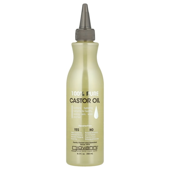 100% Pure Castor Oil, 8.5 fl oz (250 ml), Giovanni