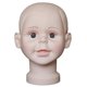 thumbnail image 4 of Maniquí para niños, ventana de tienda, cabeza decorativa, modelo de cabeza de bebé, gorro de muñeca, sombreros, peluca, cabeza de maquillaje para sombreros de exhibición - S, 4 of 5