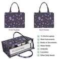 thumbnail image 2 of Large Capacity Tote Bag,Halloween Purple Spooky Icons Handbag Fashion Luxury Tote Bag,15.7"x13"x 5.1" Inches,Laptop Compatible, 2 of 6