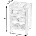 thumbnail image 3 of Beaumont Lane Commode d'Appoint Rustique Côtière Moderne en Bois Multicolore, 3 of 8