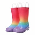 thumbnail image 2 of Girls Mid Calf Rain Boots For Kids High Transparent PVC Rain Boot With Slip Sole For Toddlers To Juniors, 2 of 8