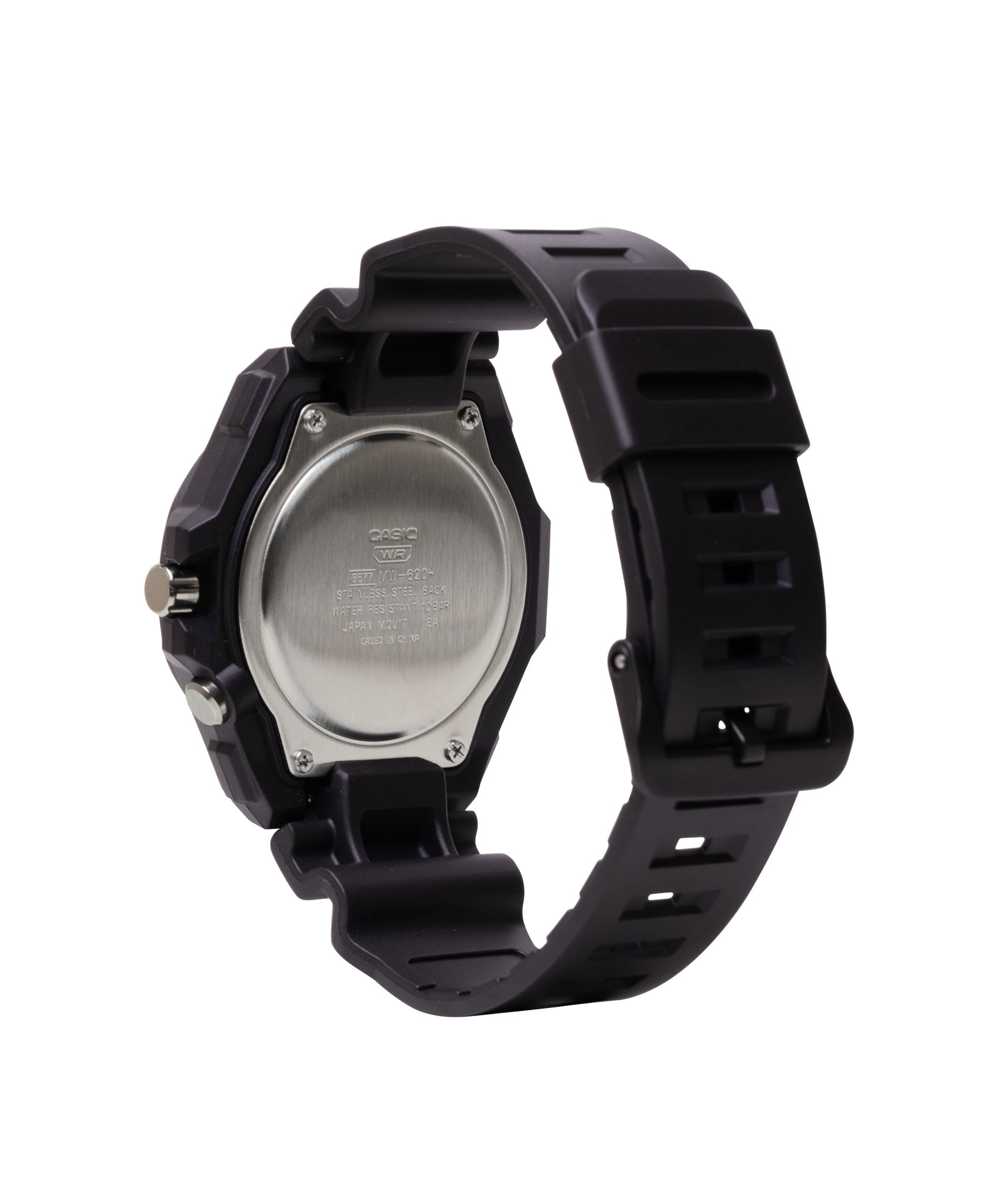 Casio Mens Analog 3-Hands Heavy Duty Wristwatch, Black