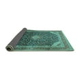 thumbnail image 2 of Ahgly Company Indoor Rectangle Medallion Turquoise Blue Traditional Area Rugs, 2' x 3', 2 of 4