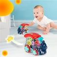 thumbnail image 5 of Children Locomotive Toy With Light And Sound Clear Train Vehicle Educational Play Set For Toddler Sensory, 5 of 7