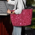 thumbnail image 7 of Balery Pink Glitter Beach Travel Bag - Water-Resistant, Large Capacity Lightweight Tote with 7 Pockets for Women and Men - Perfect for Beach, Pool, Gym, and Travel, 7 of 7