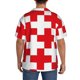 thumbnail image 3 of Balery Red Cross 1 Camisa Casual de Manga Corta con Botones para Hombre, Texturizada, Estilo Cubano, para Playa, Verano-Large, 3 of 5