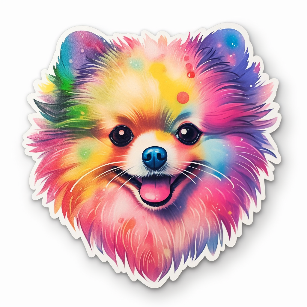 Pomeranian Mom Vinyl Bumper Sticker | 5 Inch Waterproof Decal For Car, Laptop, Window