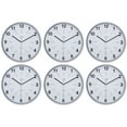 thumbnail image 4 of kieragrace Synchro Silent Wall Clock, 12 Inch, 3/4 Inch Deep - Silver, 4 of 5