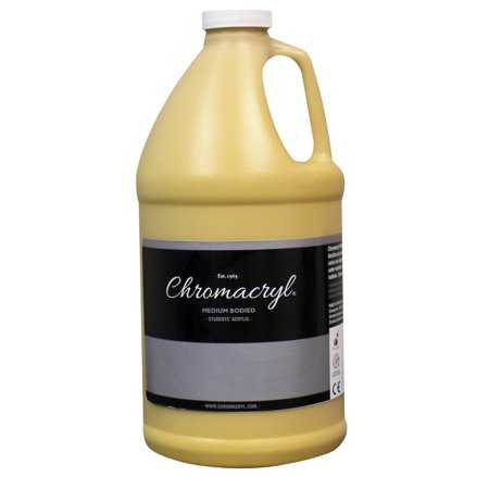 UPC: 0092200014154 | Chromacryl Premium Students Acrylic Paint  Half Gallon  Yellow Oxide