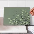 thumbnail image 2 of Japanese Cutting Board, Retro Flourishing Twiggy Eastern Blossoms Botanical Metaphoric Concept, Decorative Tempered Glass Cutting and Serving Board, Small Size, Beige Brown, by Ambesonne, 2 of 5
