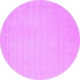 thumbnail image 1 of Ahgly Company Indoor Round Solid Purple Modern Area Rugs, 6' Round, 1 of 4