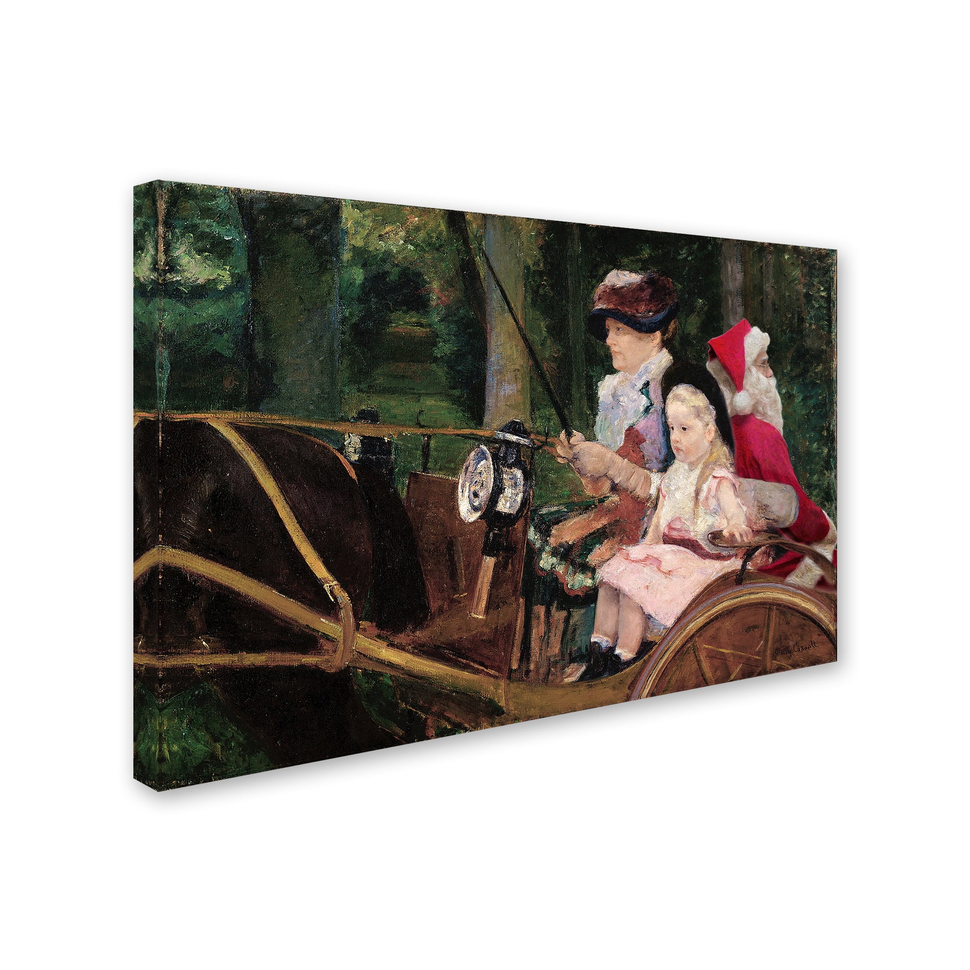 Trademark Fine Art 'Cassatt - A Woman And A Girl Driving' Canvas Art by Ed Wheeler