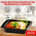thumbnail image 2 of Rapid Brands Ramen Cooker, Made Exclusively for WalMart, Microwave Ramen in 3 Minutes - BPA Free Plastic, 1 Ct, 2 of 5