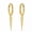 Gold, variant on Women Elegant Hinged Cone Ear Stud Star Earrings Fashion Jewellery Hoop Drop-Silver