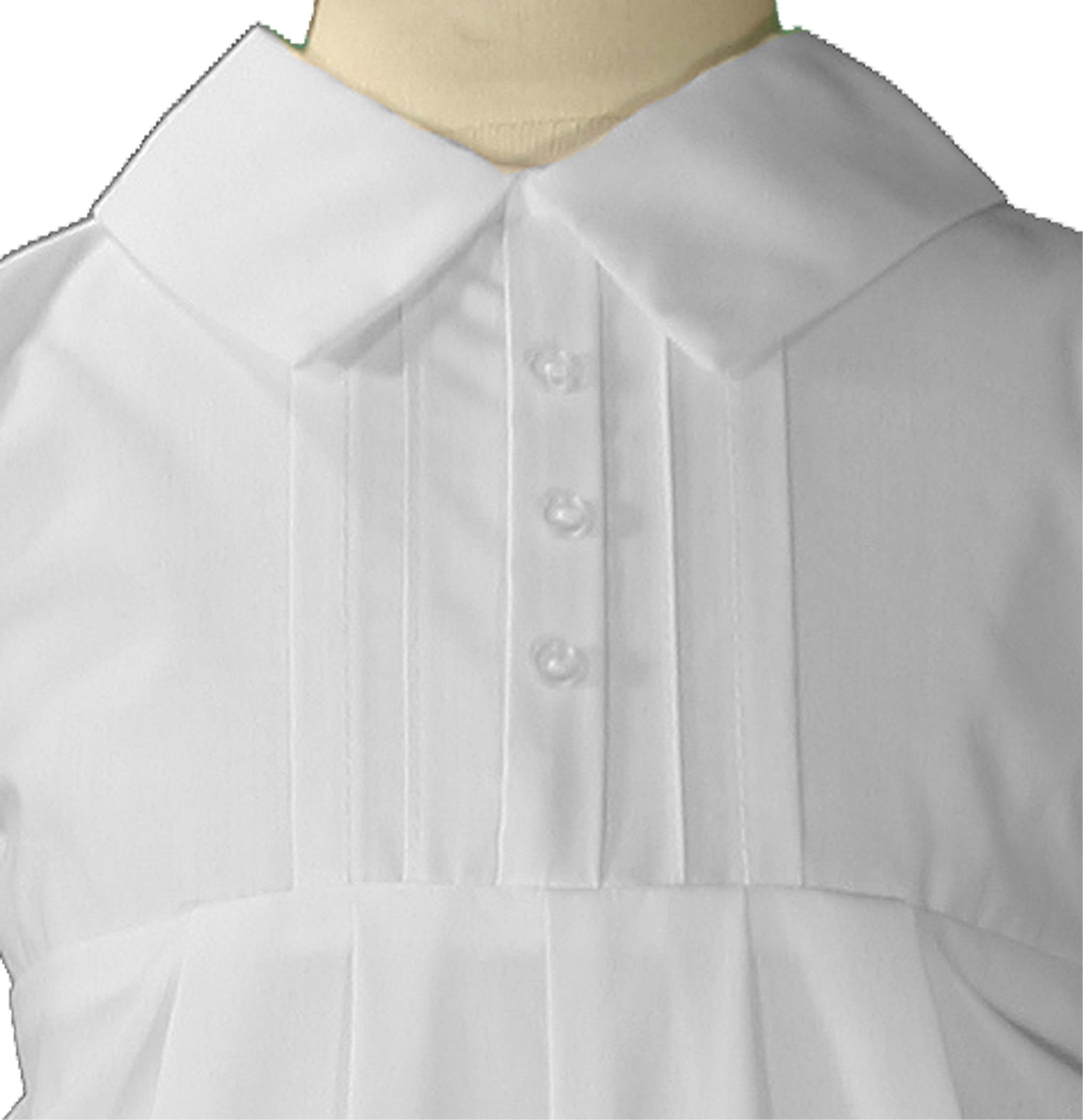 Boys Polycotton Christening Baptism Romper with Pin Tucking and Hat (Baby)