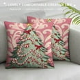 thumbnail image 3 of GOSMITH  Merry Christmas Tree Nutcracker Decorative Throw Pillow Covers Pink Xmas FA La La Porch Outdoor Home Decor, Ornaments Winter Holiday Party Decorations Cushion Case, 3 of 5