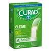 Curad Clear Adhesive Bandages, Clear, 30 Ct