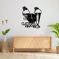 thumbnail image 3 of Glowneon Personalized Unique Oversized Ice Cream Metal Clock Wall Art, 3 of 5