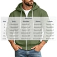 thumbnail image 3 of Fanshiluo Men's Full Zip Long Sleeve Hoodie, Casual Hooded Sweatshirt with Drawstring,Size S-3XL, 3 of 6